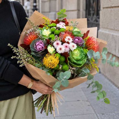 Bouquet with autumn flowers
